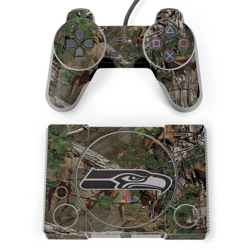NFL Seattle Seahawks Realtree Xtra Green Camo PlayStation Classic Bundle Skin